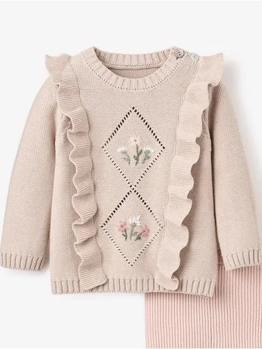 Elegant Baby • Embroidered Sweater